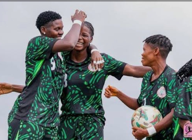 Image of Falconets, Nigeria's U-20 Women's football team.