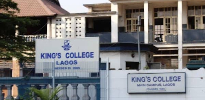 Signboard indicating King's College Lagos' main campus